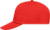 5-panelová vystužená promo šiltovka - Myrtle Beach, farba - signal red, veľkosť - Onesize