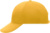 6-panelová vystužená šiltovka - Myrtle Beach, farba - gold yellow, veľkosť - Onesize