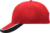 Šiltovka s trojfarebným šiltom - Myrtle Beach, farba - red/white/black, veľkosť - Onesize