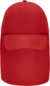 6-panelová šiltovka s ochranou krku - Myrtle Beach, farba - red, veľkosť - Onesize