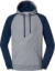 Dvojfarebná mikina s kapucňou "NuBlend" - Jerzees, farba - oxford/navy, veľkosť - M