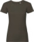 Dámske tričko Pure Organic - Russel, farba - dark olive, veľkosť - XS