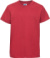 Detské tričko z hrubej bavlny „Authentic“ - Russel, farba - classic red, veľkosť - 140