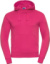 Pánska mikina s kapucňou "Authentic" - Russel, farba - fuchsia, veľkosť - L