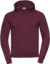 Pánska mikina s kapucňou "Authentic" - Russel, farba - burgundy, veľkosť - XS