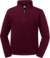 Mikina s 1/4 zipsom „Authentic“ - Russel, farba - burgundy, veľkosť - XXL