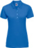 Dámske elastické polo tričko z piké úpletu - Russel, farba - azure blue, veľkosť - L