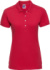 Dámske elastické polo tričko z piké úpletu - Russel, farba - classic red, veľkosť - XXL