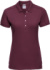 Dámske elastické polo tričko z piké úpletu - Russel, farba - burgundy, veľkosť - XL