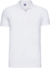 Pánske elastické piké polo tričko - Russel, farba - white, veľkosť - XL