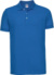 Pánske elastické piké polo tričko - Russel, farba - azure blue, veľkosť - XXL