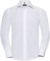 Popelínová košeľa s dlhým rukávom - Russel, farba - white, veľkosť - XL