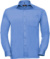 Popelínová košeľa s dlhým rukávom - Russel, farba - corporate blue, veľkosť - XL