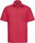Popelínová košeľa s krátkym rukávom - Russel, farba - classic red, veľkosť - 4XL