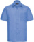 Popelínová košeľa s krátkym rukávom - Russel, farba - corporate blue, veľkosť - 3XL