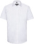 Pánska košeľa s krátkym rukávom, vzor rybia kosť - Russel, farba - white, veľkosť - 4XL