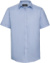 Pánska košeľa s krátkym rukávom, vzor rybia kosť - Russel, farba - light blue, veľkosť - XL