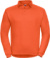 Pracovná mikina s golierom - Russel, farba - orange, veľkosť - XL