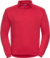 Pracovná mikina s golierom - Russel, farba - classic red, veľkosť - 4XL