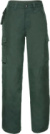 Pracovné plátenné nohavice - Russel, farba - bottle green, veľkosť - 40