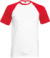Raglánové tričko - FOM, farba - white/red, veľkosť - XXL