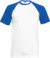 Raglánové tričko - FOM, farba - white/royal blue, veľkosť - XL