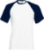 Raglánové tričko - FOM, farba - white/deep navy, veľkosť - S