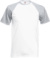 Raglánové tričko - FOM, farba - white/heather grey, veľkosť - XXL