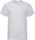 Tričko s výstrihom do V - FOM, farba - heather grey, veľkosť - XXL