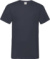 Tričko s výstrihom do V - FOM, farba - deep navy, veľkosť - XXL