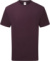 Tričko z ťažkej bio bavlny - FOM, farba - dark plum, veľkosť - M