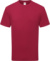 Tričko z ťažkej bio bavlny - FOM, farba - cranberry, veľkosť - M
