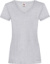 Dámske tričko s výstrihom do V - FOM, farba - heather grey, veľkosť - XS