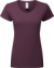 Dámske tričko z ťažkej bavlny - FOM, farba - dark plum, veľkosť - M