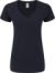 Dámske tričko s výstrihom do V - FOM, farba - deep navy, veľkosť - XXL