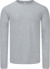 Tričko s dlhým rukávom - FOM, farba - heather grey, veľkosť - M