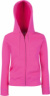 Dámska mikina s kapucňou - FOM, farba - fuchsia, veľkosť - S