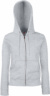 Dámska mikina s kapucňou - FOM, farba - heather grey, veľkosť - L