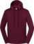 Mikina s kapucňou z hrubej bavlny - FOM, farba - burgundy, veľkosť - 3XL