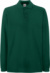 Piqué polokošeľa s dlhým rukávom - FOM, farba - forest green, veľkosť - 3XL