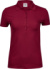 Dámska luxusná polokošeľa z ťažkého strečového piké materiálu - Tee Jays, farba - deep red, veľkosť - XXL