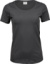 Dámske elastické tričko - Tee Jays, farba - dark grey, veľkosť - S