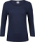 Dámske elastické tričko s 3/4 rukávmi - Tee Jays, farba - navy, veľkosť - M