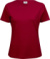 Dámske tričko Interlock - Tee Jays, farba - red, veľkosť - 3XL