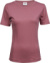 Dámske tričko Interlock - Tee Jays, farba - rose, veľkosť - S
