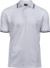 Pánske elastické polo tričko „Stripe“ z piké úpletu - Tee Jays, farba - white/navy, veľkosť - XXL
