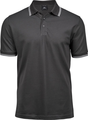Pánske elastické polo tričko „Stripe“ z piké úpletu