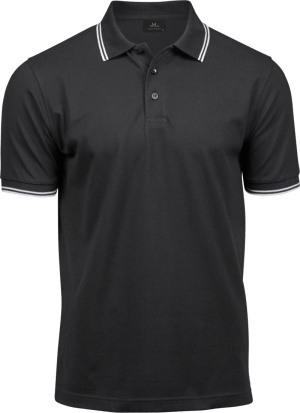 Pánske elastické polo tričko „Stripe“ z piké úpletu