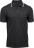 Pánske elastické polo tričko „Stripe“ z piké úpletu - Tee Jays, farba - black/white, veľkosť - L