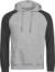 Dvojfarebná mikina s kapucňou "Unlabeled" - Tee Jays, farba - heather/black, veľkosť - 3XL